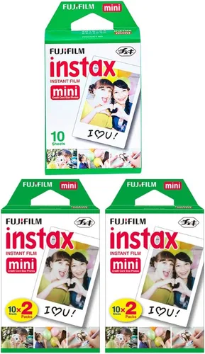 Vista 7 de Fujifilm Instax Mini película instantánea (blanco) para cámaras Fujifilm Mini 8 y Mini 9 con paño de microfibra de Quality Photo