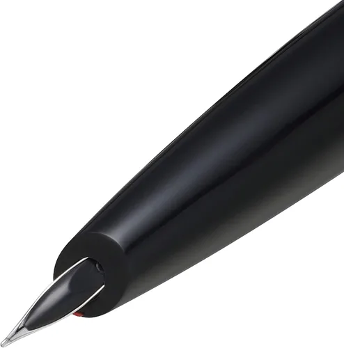 Vista 2 de Sheaffer Icon Metallic Red con PVD negro brillante Appts. Pluma estilográfica - Punta fina Rojo metálico