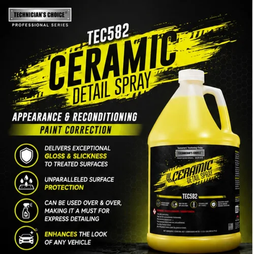 Vista 3 de Technicians Choice - Aerosol de cerámica para limpieza profunda de vehículos TEC582 (1 gal)