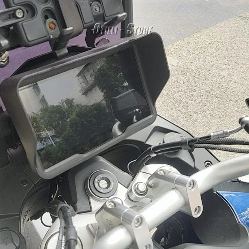 Vista 3 de Nuevos accesorios de motocicleta instrumento valla visera cubierta protectora negro para CFMOTO 800 MT 800MT 800mt cubierta de instrumento 2021 2022