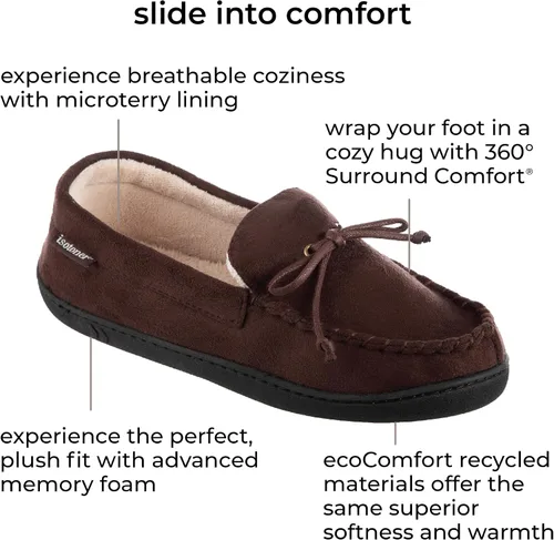 Vista 2 de isotoner - Mocasín de espuma viscoelástica con puntada de gel para hombre.