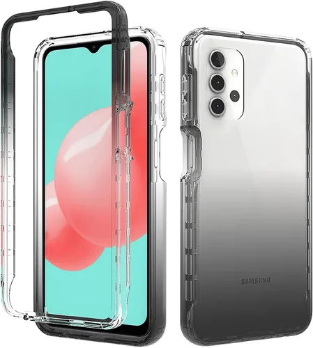 Vista 9 de Pzwoxukhov Funda para Xiaomi Poco M3 M2010J19CG M2010J19CI Caso, alta transparencia, color degradado, funda de absorción de impactos anticaída