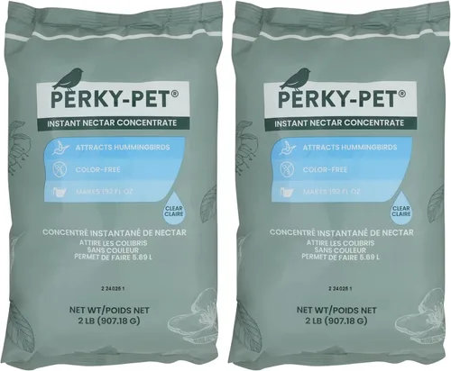 Vista 7 de Perky-Pet Concentrado instantáneo de néctar en polvo de colibrí, bolsa de 2 libras, 244SFB, hace 192 onzas de néctar líquido transparente