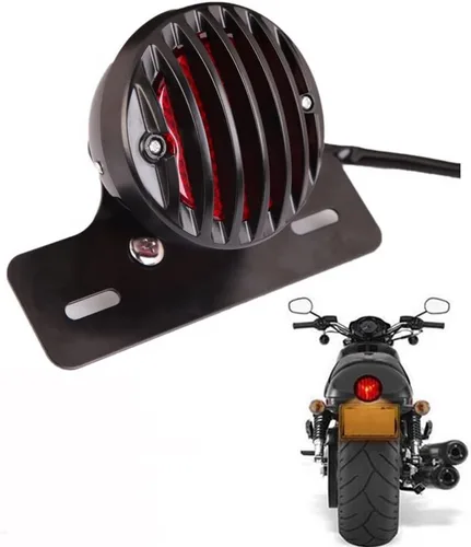 Vista 7 de ZYTC Luz trasera de motocicleta de 40 W 40 LED, luces de freno de funcionamiento integradas, lámpara de señal de giro con soporte de placa de Luz