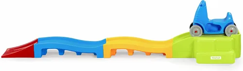 Vista 8 de Simplay3 Montaña rusa expandible de lujo con pistas, pista de carreras de descenso para niños en crecimiento, juguete para niños en interiores