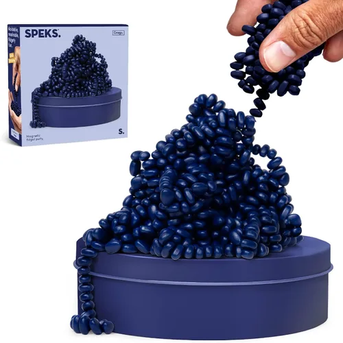 Vista 8 de Speks Crags Original - Masilla de ferrita, + de 500 piedras de ferrita en una lata, juguete de escritorio sensorial antiestrés p/la ansiedad, Coral