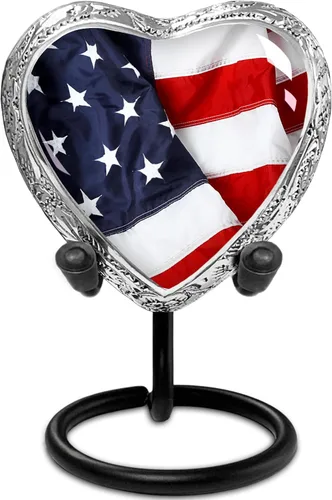 Vista 9 de Urna de águila americana para cenizas hombre adulto – Urnas de cremación patrióticas grandes para cenizas humanas, hombres y mujeres adultos – Urna
