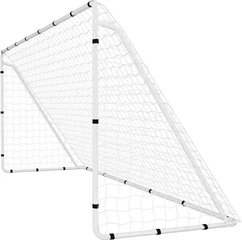 Vista 9 de VEVOR Soccer Goal 12x6 FT Soccer Goal for Backyard with Iron Frame PE Net