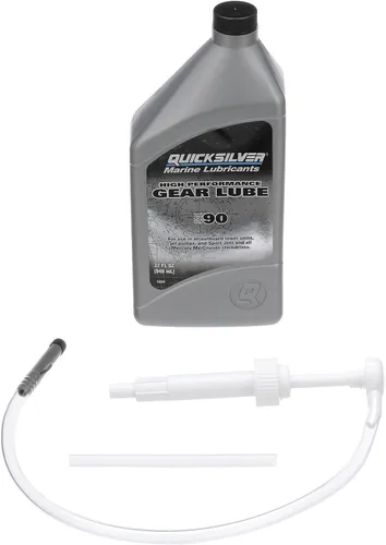 Vista 9 de Quicksilver 858065Q01 SAE 90 Lubricante de engranajes de alto rendimiento, 2.5 galones