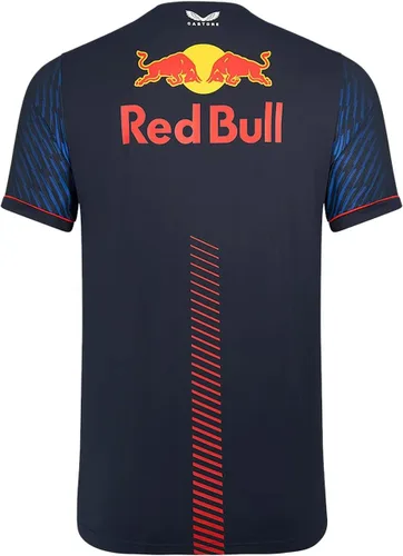 Vista 2 de Red Bull Racing F1 Max Verstappen Team Camiseta para hombre, Noche estrellada