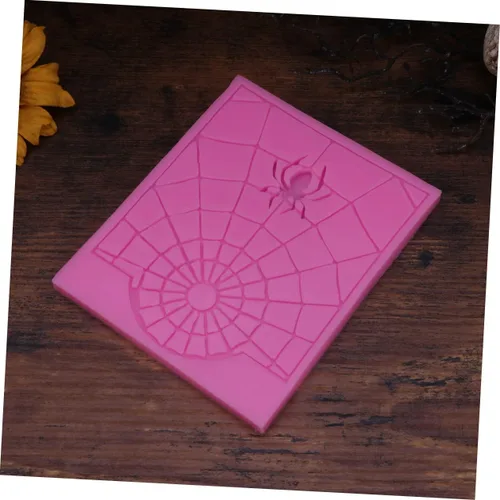 Vista 5 de Amosfun Moldes de resina para decoración de Halloween, plantillas de animales, molde de tela de araña, molde de tela de araña, pastel de azúcar