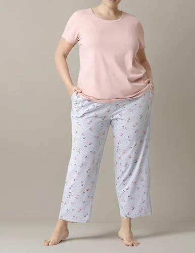 Vista 3 de HUE SleepWell - Conjunto de pijama de manga corta y skimmer para mujer, mantente fresco y cómodo con Temp Tech
