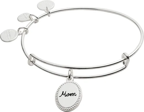 Vista 6 de Alex and Ani Mom Bangles Dorado