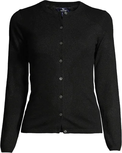 Vista 3 de Lands' End Suéter tipo cárdigan de cachemira para mujer