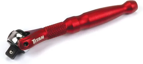 Vista 13 de Titan Tools 11324 - Destornillador con trinquete micro de 1/4 de pulgada x 4 pulgadas y 90 dientes - Verde