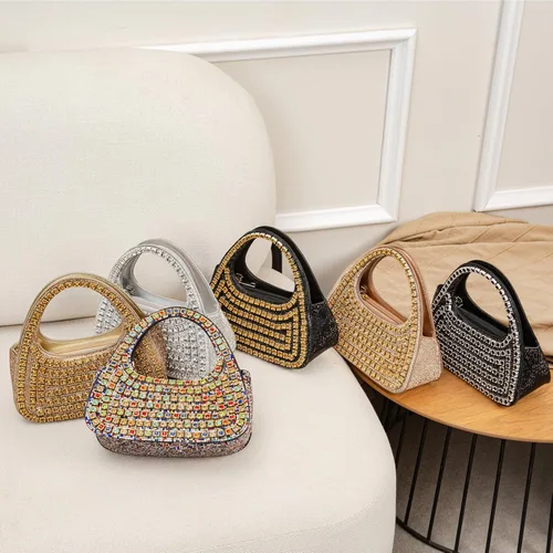Vista 2 de BBTT.ful Bolsos de noche con diamantes de imitación para mujer (varios colores)