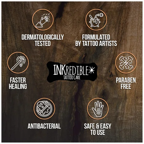 Vista 9 de INKredible Glow Salve + lociones curativas para tatuajes de cuidado posterior (paquete de 2)
