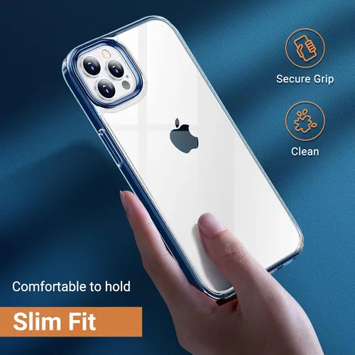 Vista 5 de TORRAS Funda compatible con iPhone 12/iPhone 12 Pro, protección contra caídas de grado militar de 8 pies con material no newtoniano compatible