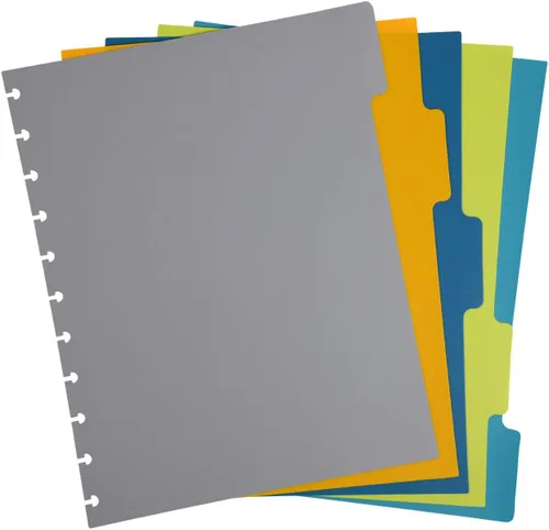 Vista 5 de Talia Discbound Notebook - Dividers (Junior Size, 5tab Pastel)