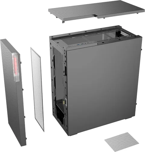 Vista 9 de G.SKILL MD1 Mid-Tower ATX Case con panel lateral de vidrio templado, panel de malla frontal - Negro (GC-AKGW1-MD1)