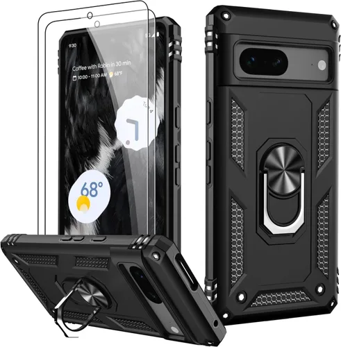 Vista 31 de LUMARKE para Google Pixel 3A XL - Funda con protector de pantalla, funda protectora grado militar probada contra caídas de 16 pies con soporte
