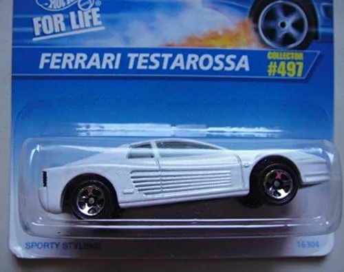 Vista 2 de HOT WHEELS BLANCO FERRARI TESTAROSSA #497 5 RADIOS