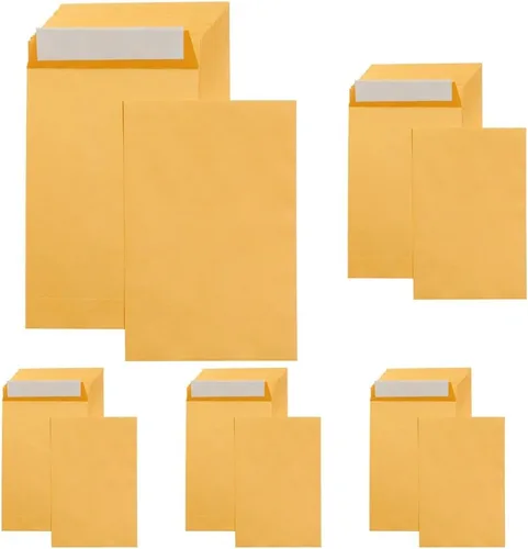 Vista 19 de Amazon Basics - Sobres para envíos de catálogo, cierre adhesivo, 6 x 9 pulgadas, marrón kraft, paquete de 500 unidades 2-Marrón Kraft