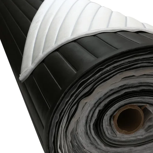 Vista 3 de Muestra negra plisada de la tela de tapicería del vinilo marino 3" x 3" barco auto