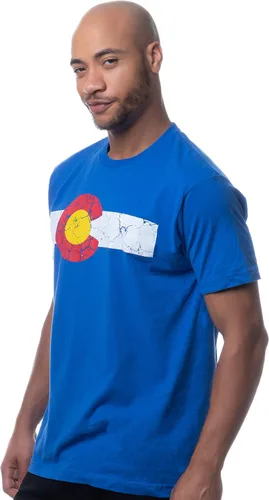 Vista 4 de Camiseta unisex con diseño de bandera del estado de Colorado