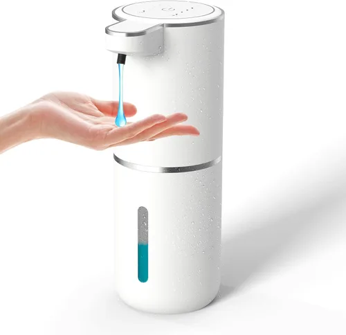 Vista 10 de Dispensador de Jabón Automático – Dispensador de Jabón Espumoso Sin Contacto 400ml Dispensador Recargable USB Eléctrico Montado en Pared Dispensador