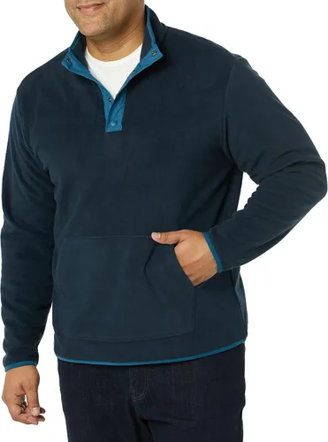 Vista 3 de Tienda Essentials Chaqueta de forro polar con cierre frontal para hombre