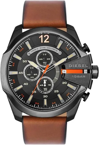 Vista 31 de Diesel Mega Chief Reloj de acero inoxidable para hombre con movimiento analógico o digital
