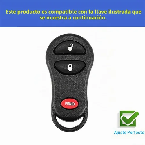 Vista 3 de Funda Suave de TPU para Llavero de Jeep Compatible con Jeep Grand Cherokee 1999-2004 Chrysler 300M Dodge Intrepid Claves Inteligentes, Blanco