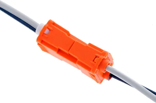Vista 7 de Ideal Electrical 30-352J - Enchufe de alimentación de desconexión para luminarias, 2 cables, naranja, (paquete de 150)
