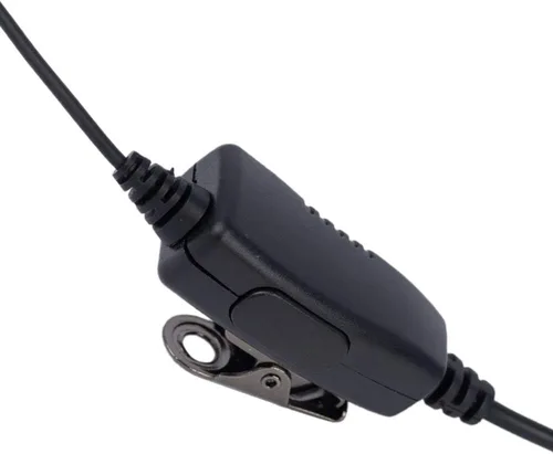 Vista 5 de Auricular con anillo en D compatible con Motorola XPR3300e XPR3500e Gancho de oreja con anillo en D, micrófono PTT en línea, para XPR3500e