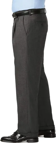 Vista 2 de Men's Classic Fit Pleat Front Dress Pant Regular and Big & Tall Sizes