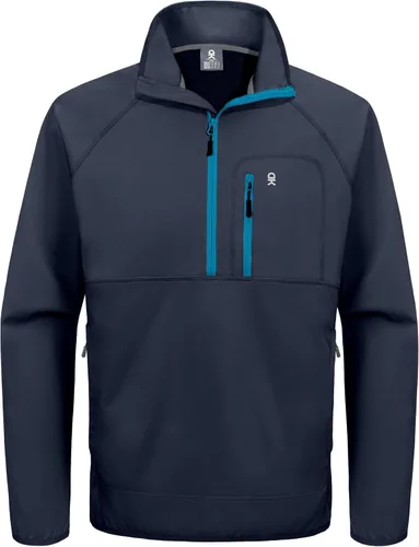 Vista 10 de Little Donkey Andy Chaqueta de golf con cremallera corta para hombre Negro