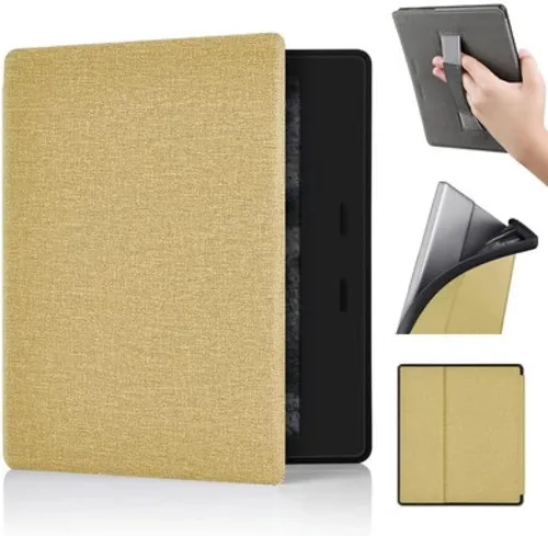Vista 8 de Funda para Kindle Oasis de 7 pulgadas, 10ª generación, versión 2019 [modelo No: S8IN40] con correa de mano y apagado y encendido automático, fundas
