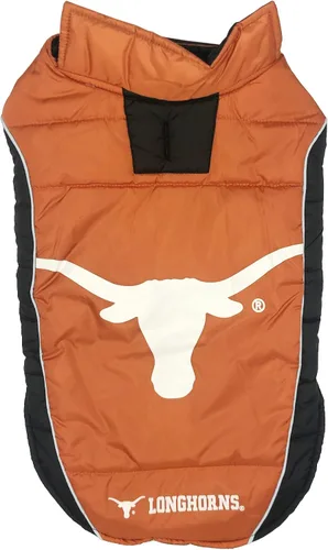 Vista 9 de Pets First Collegiate Clemson Tigers - Chaleco acolchado para perros y gatos. Talla S. Abrigo cálido, acogedor e impermeable, para perros y gatos