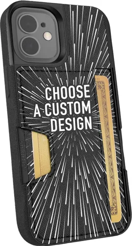 Vista 72 de Smartish Funda tipo cartera para iPhone 11 Pro - Wallet Slayer Vol. 2 [soporte protector delgado] tarjetero (seda) - Black Tie Affair