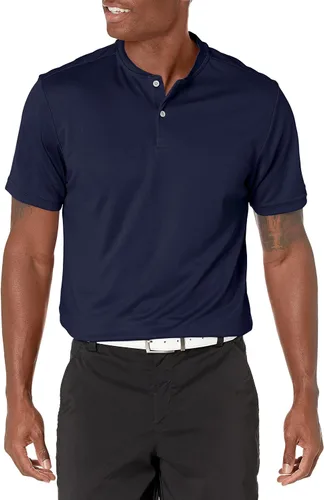 Vista 14 de PGA Tour Polo de manga corta piqué para hombre con nuevo cuello casual azul Blossom
