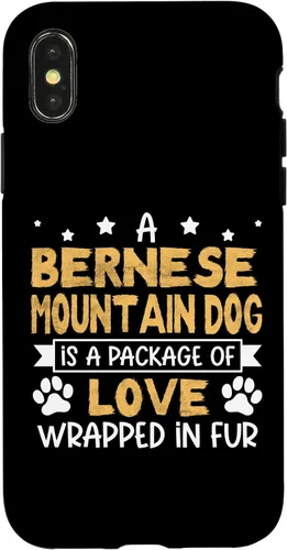 Vista 4 de iPhone 14 Un paquete de amor envuelto en piel - Estuche para perro de montaña bernés