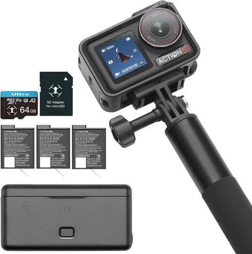 Vista 9 de DJI Osmo Action 5 Pro Combo estándar, cámara de acción impermeable con sensor de 1/1.3 pulgadas, video 4K/120fps, seguimiento de temas