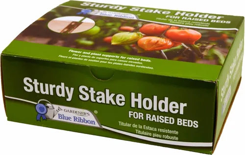 Vista 2 de Gardener's Blue Ribbon SSH - Soportes de estaca resistentes para jardines de camas elevadas