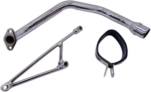 Vista 6 de MMG - Silenciador con sistema de escape, GY6 125cc/150cc, plateado metálico