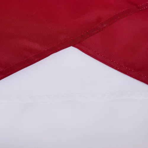 Vista 8 de Bandera del estado de Alabama de 3 x 5 pies, banderas del estado AL con rayas cosidas (no impresas), cabecera de lona y ojales de latón, bandera
