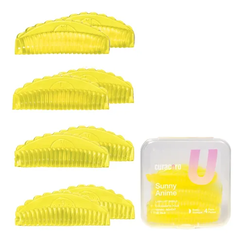 Vista 11 de Curacoro Lash Lift Shields, 10 Pcs/5 Sizes Reusable Silicone Rods Deseo azul