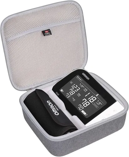 Vista 8 de FBLFOBELI Estuche rígido de almacenamiento compatible con OMRON Platinum BP5450/10 Series BP7450/Gold BP5350/7 Series BP7350 Monitor de presión Negro