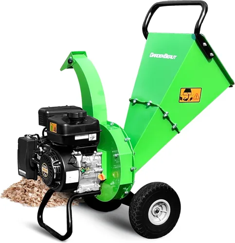 Vista 9 de Trituradora de madera S1, relación de reducción alta de 20:1, motor de gasolina resistente de 7 HP 212cc, capacidad máxima de diámetro de madera