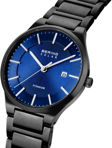 Vista 3 de BERING Reloj analógico de cuarzo para hombre con correa de titanio